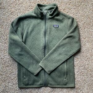 Patagonia kids better sweater fleece jacket full zipper L (12)